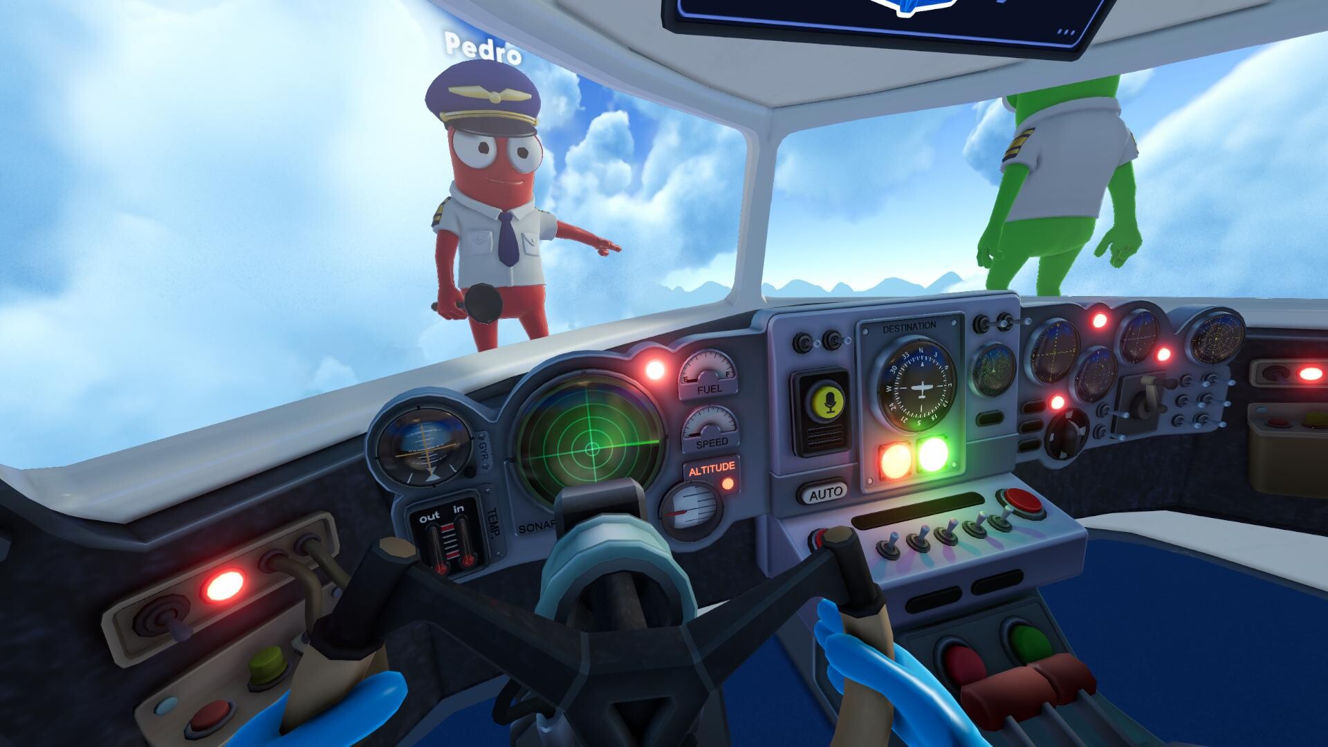 Dear Passengers cockpit scene from an official Steam screenshot